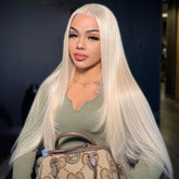 #613 Blonde Silk Straight 13*4  Lace Frontal Wig 200% Density